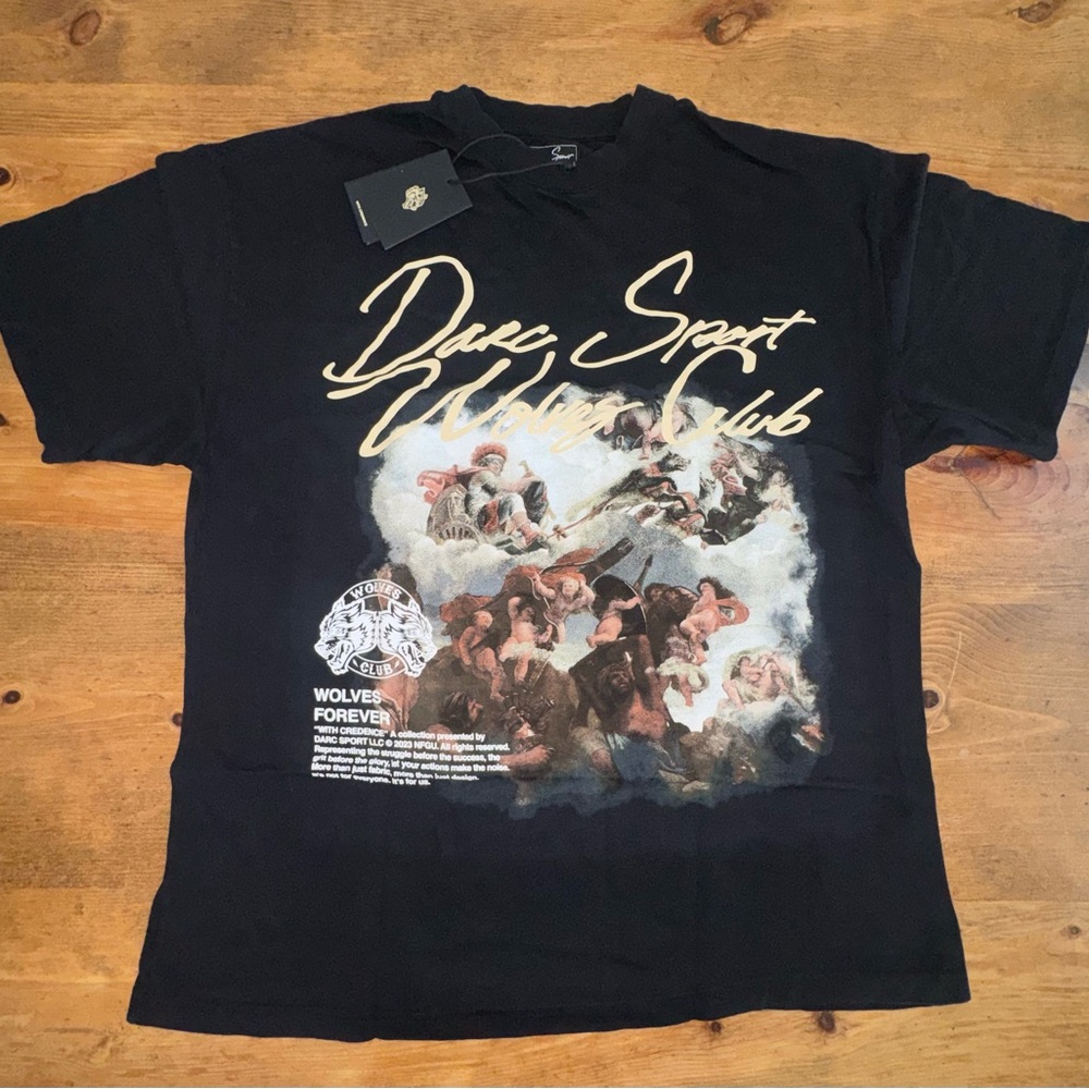 Darc Sport Mars Premium Vintage Tee Limited Edition Black Men's T-Shirt Size L